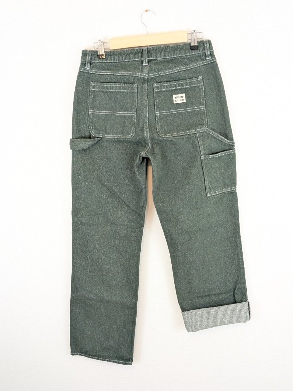 Brixton Essex Painter Pant Deep Forest Green Carpenter